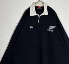 3【80s used】カンタベリー × オールブラックス ホームジャージ〈42