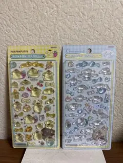 正規品　ポムポムプリンとシナモロールボンボンドロップシール 2枚セット