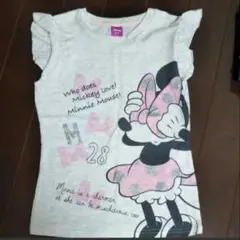 【美品】キッズ　Tシャツ　ディズニー　ミニー　グレー　150 　Disney