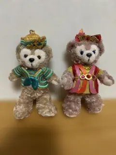 ディズニーリゾート35周年　ダッフィー シェリーメイ　ぬいぐるみバッジ
