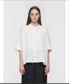 SACRA】SHRINK GABARDINE CROPPED SHIRT 38 - メルカリ