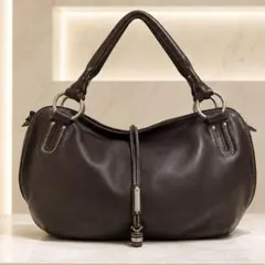 CELINE ビタースウィート ショルダーバッグ ブラウン レザー y2k 茶色 