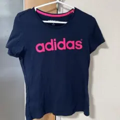 adidas neo ネイビー Tシャツ S/M アディダス　スポーツ　運動　秋