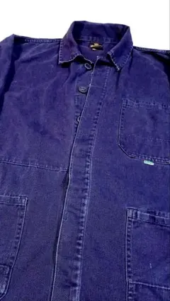 Rational フレンチワークジャケット 茄子紺 フェード 80s 90s