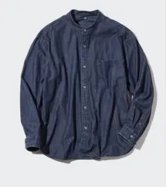 ユニクロ　デニムオーバーサイズスタンドカラーシャツ　Mサイズ　ジーユー　しまむら