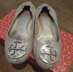 美品 TURY BURCH フラット シューズ バレエシューズ 24センチ