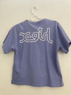 X-girl キッズ Tシャツ パープル ロゴ