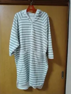 INUJIRUSHI fairy バスローブポンチョ ストライプ