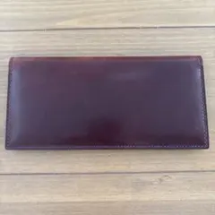 【未使用品】シェルコードバン 2 マチなし長財布　ganzoのサムネイル