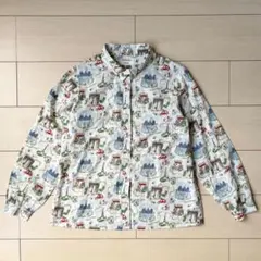 美品　定価1.4万　パークス　Parkes 比翼シャツ　リバティコレクション　Mのサムネイル
