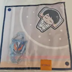 仮面ライダーゼッツ カラビナ付き おくるみハンドタオル 小鷹賢政