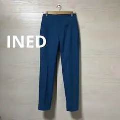 INED★テーパードパンツ 無地 シンプル 美脚 スタイルアップ 差し色