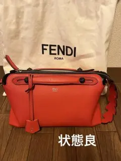 FENDI 美品 バイザウェイ　ミディアム　赤×クロコのサムネイル