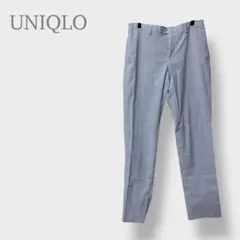 【UNIQLO ユニクロ】感動パンツ スラックス ストライプ ウエスト79