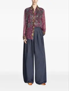 ひ*）様 Sacai 26SSデニム バルーンパンツ インディゴブルー　サイズ0 ひ*）様 Sacai 26SSデニム バルーンパンツ インディゴブルー サイズ0