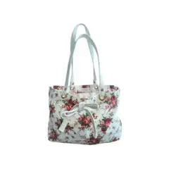 LIZLISA　花柄ミニトートバッグ　 トートバッグ　リボン付き　ノベルティ