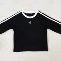 アベイル SUREVE Tシャツ ショート丈 ライン 黒 ブラックのサムネイル
