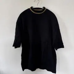 STUDIOUS モックネック Tシャツ ブラックのサムネイル