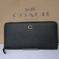 COACH コーチ 長財布 アコーディオン ジップ ウォレット レザーCC489