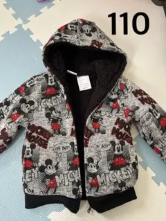ボアアウター ミッキーマウス柄ジャケット 110