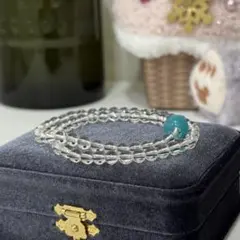 本水晶天然石 ホワイトクォーツ　ブレスレット