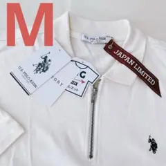 【新品未使用】タグ付き　日本限定　ユーエスポロアッスン　ジッパーポロシャツ　M
