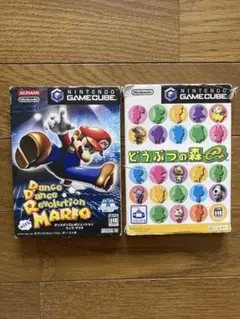 ダンスダンスレボリューション ウィズマリオ どうぶつの森e + ゲームキューブ