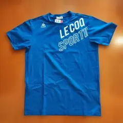 le coq sportif Tシャツ ブルー　メンズМサイズ