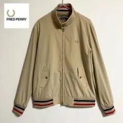 【美品】Fred Perry ハリントンジャケットBEAMS別注　ベージュ　M
