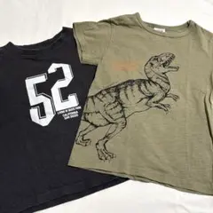 【110cm】キッズ 半袖Tシャツ 2枚セットのサムネイル