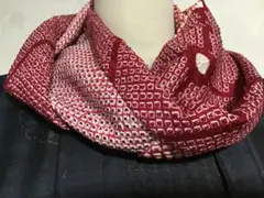 着物リメイク☆スヌード　絞り