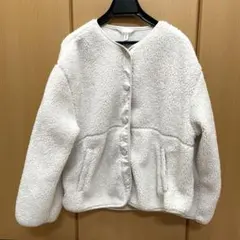 H&M テディジャケット ボアジャケット ホワイト