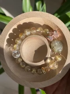 【粒売り】① ②お纏め ピンク ホワイトモカ バイカラー サゲニティッククォーツ 粒売り】① ②お纏め ピンク ホワイトモカ バイカラー サゲニ