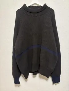 STEIN リブニット セーター ブラック