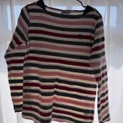 DOUBLE.B ストライプ 長袖カットソー 130