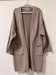 商品番号⑧しまむら ベージュ ニットロングカーディガン Mサイズ
