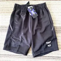 新品タグ付き　TSP 卓球ウェア　ハーフパンツ 3S男女兼用 ブラック