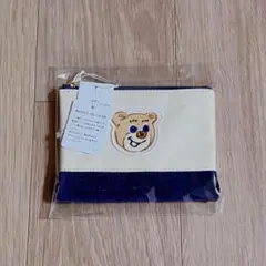 【新品】ラブラリーバイフェイラーオールドテディポーチネイビー×白Web限定品