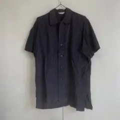 メンズ 半袖シャツ ブラック L相当