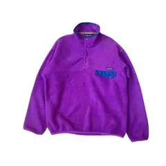 90s Patagonia スナップT シンチラ パープル×ネイビー M