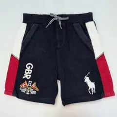 90★ラルフローレン★ビッグポニー刺繍！鹿の子ハーフパンツ★