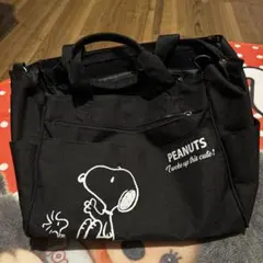 ゆ*こ様 PEANUTS スヌーピー ショルダーバッグ ブラック