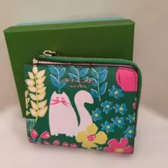 kate spade NEW YORK 二つ折り財布 猫柄のサムネイル