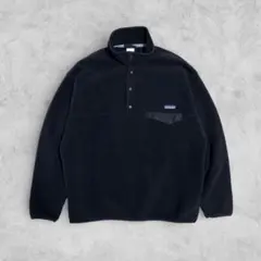 patagonia スナップT オールブラック L 90s シンチラ フリース