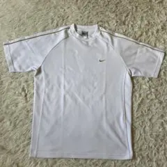 NIKE FIT DRY 半袖Tシャツ ホワイト ゴールド刺繍 L ナイキのサムネイル