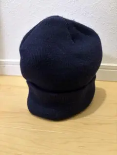ニット帽　ネイビー