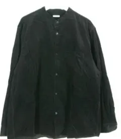 ジーユー GU コーデュロイリラックスフィットバンドカラーシャツ