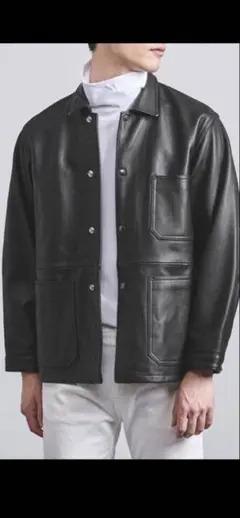 ユナイテッドアローズ　シープレザーカバーオール