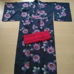 浴衣と赤帯セット