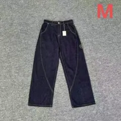 未使用 mertra Mサイズ ダークブルー ワイドレッグデニム RyuRyu ダークブルーワイドレッグデニム67サイズ - メルカリ